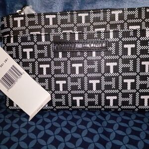 Tommy Hilfiger Black and White Clutch Wallet